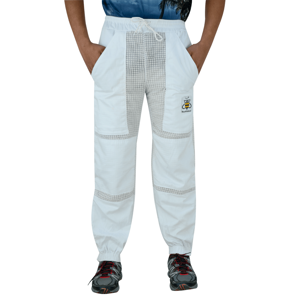 Beekeeping Trouser for Mens and Womens, Vented and Sting Proof for Beekeepers | White - BeeProGear®️