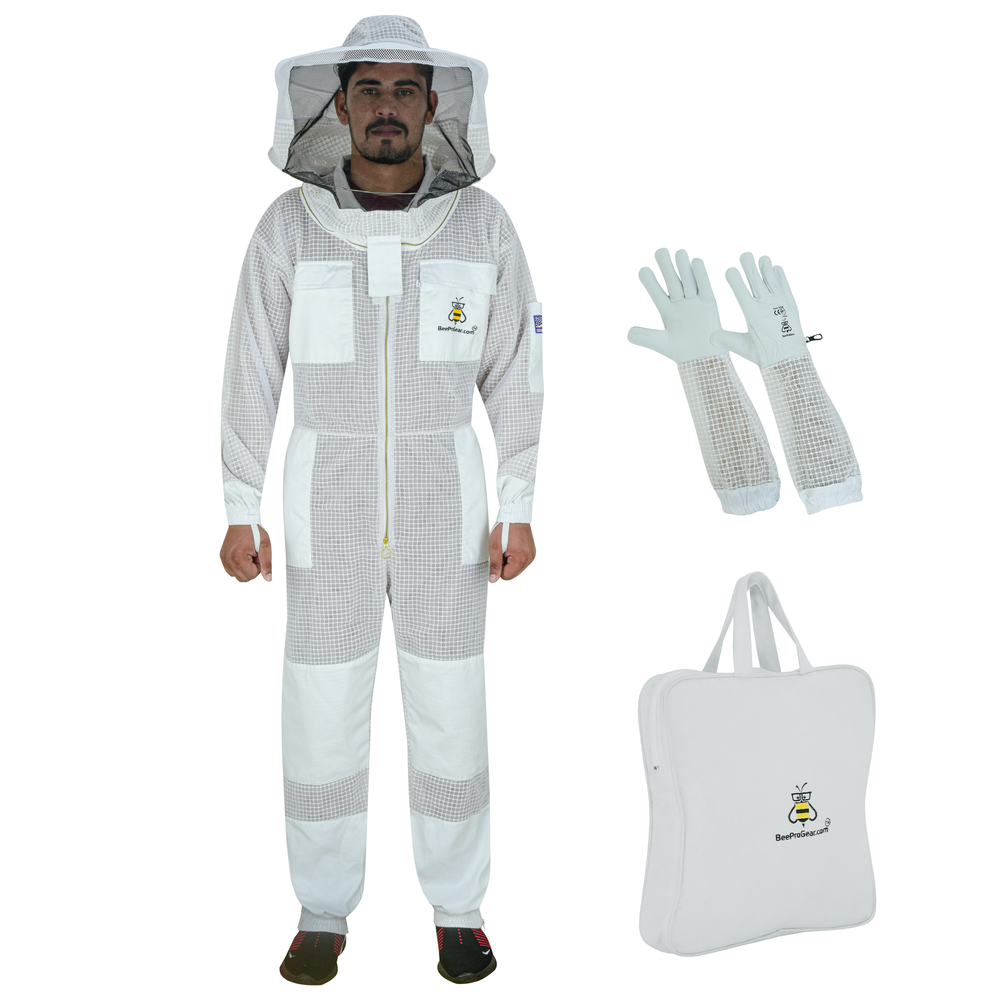Ventilated Bee Jacket Round Hood - 3 Layer Mesh Ultra Vented Beekeeping Jacket Ventilated Beekeeper Jacket For Big Men Ventilated Bee Jacket Round Hood - 3 Layer Mesh Ultra Vented Beekeeping Jacket Ventilated Beekeeper Jacket For Big Men