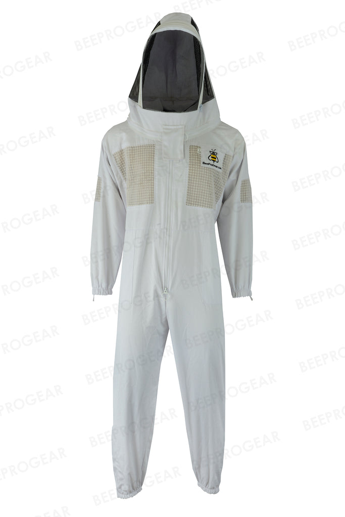 Advanced Semi Ventilated Beekeepers Fencing Suit - Enhanced Breathability | Protection WHITE