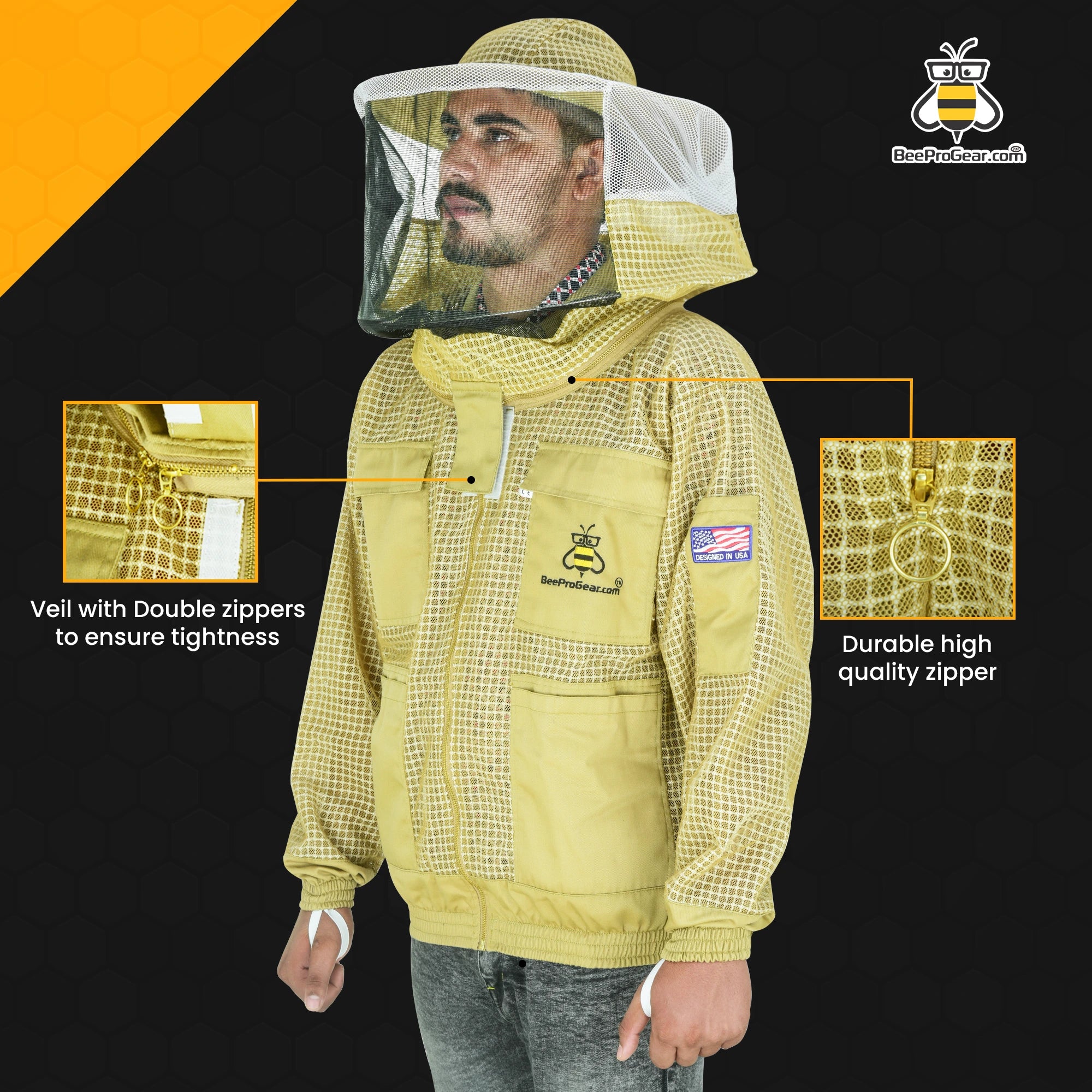 Extra Rice Jacket Durable high quality zipper